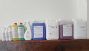 Gamme de produits de nettoyage industriel - Marque Clinett